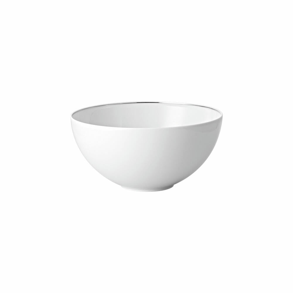 Rosenthal Schüssel TAC Gropius Platin, Porzellan, Weiß-Silber, 19 cm, 11280-403241-13319