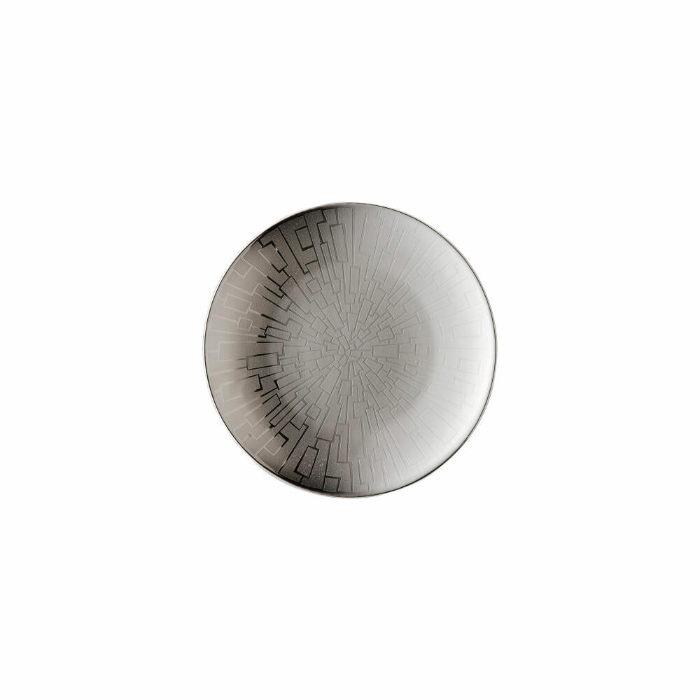 Rosenthal Brotteller TAC Gropius Skin Platinum, Porzellan, Silber, 16 cm, 11280-403239-10216