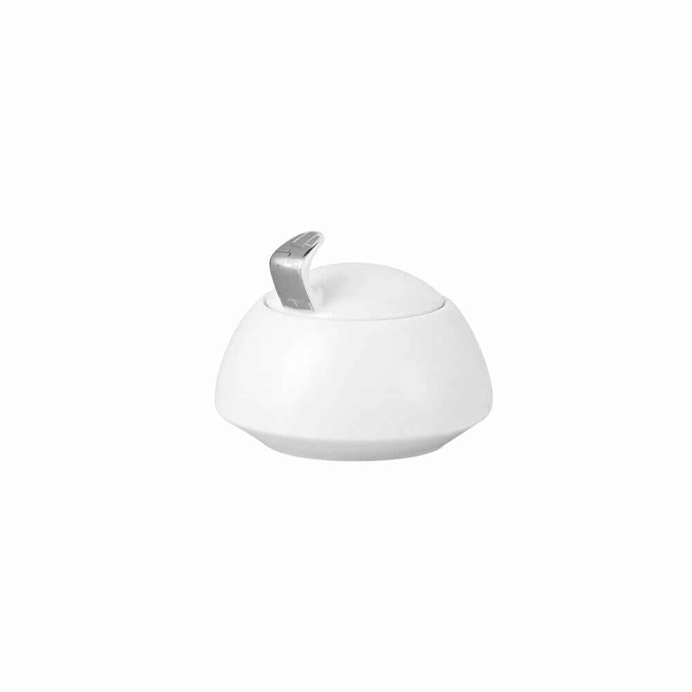 Rosenthal Zuckerdose TAC Gropius Skn Platin für 6 Personen, Porzellan, Weiß-Silber, 11280-403239-14330