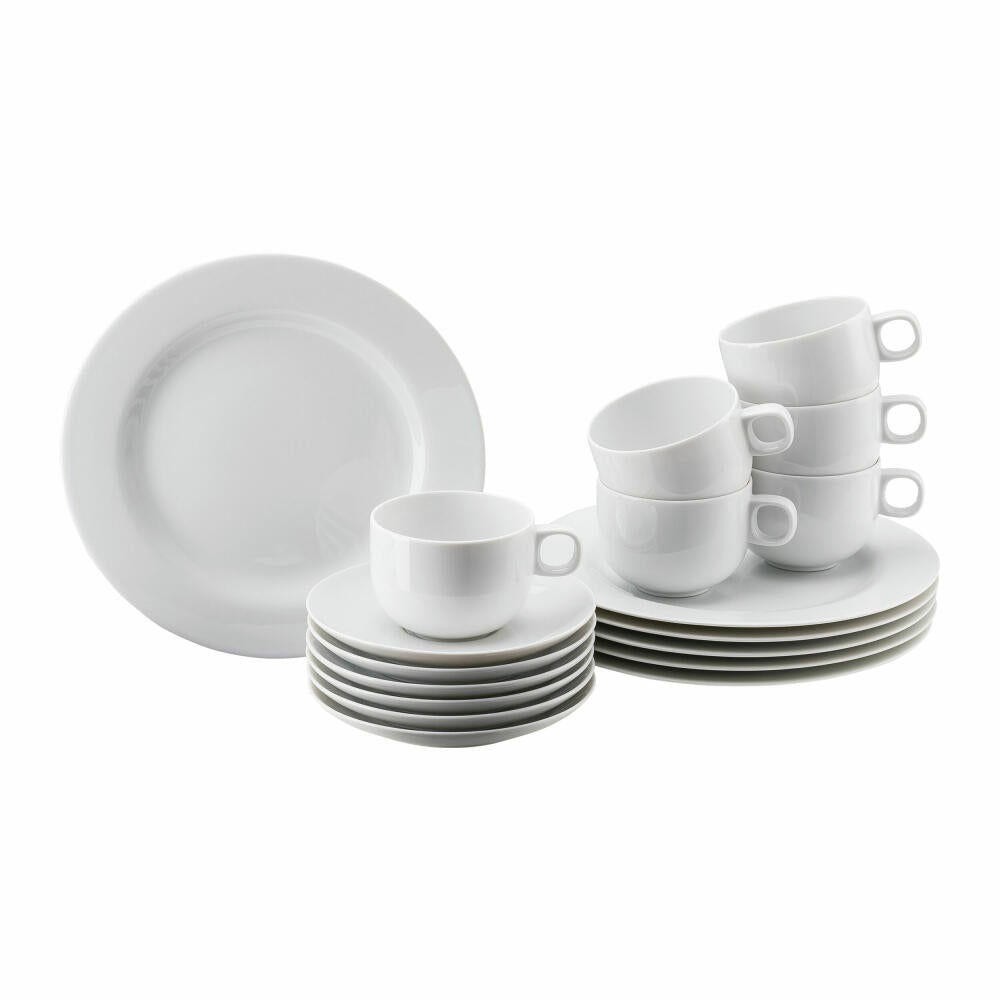 Rosenthal Kaffeeset Moon 18-tlg., Service, Porzellan, Weiß, 19600-800001-18735