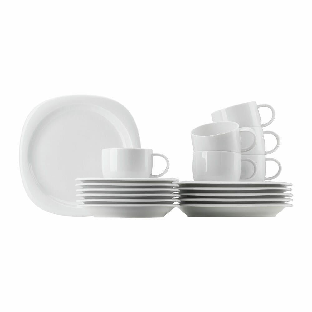 Rosenthal Kaffeeset Suomi 18-tlg., Service, Porzellan, Weiß, 17000-800001-18735