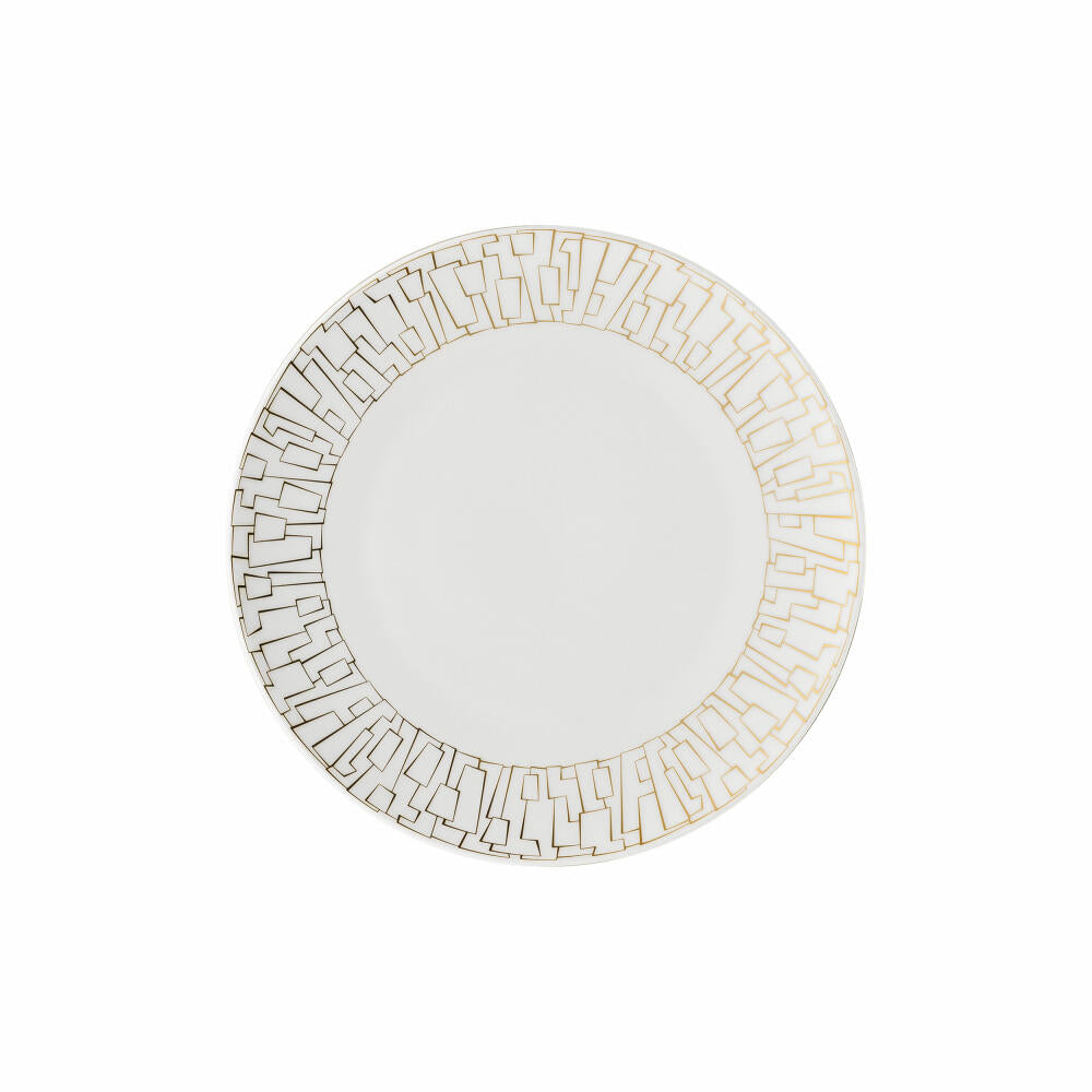 Rosenthal Frühstücksteller TAC Gropius Skin Gold, Porzellan, Gold, 22 cm, 11280-403255-10222