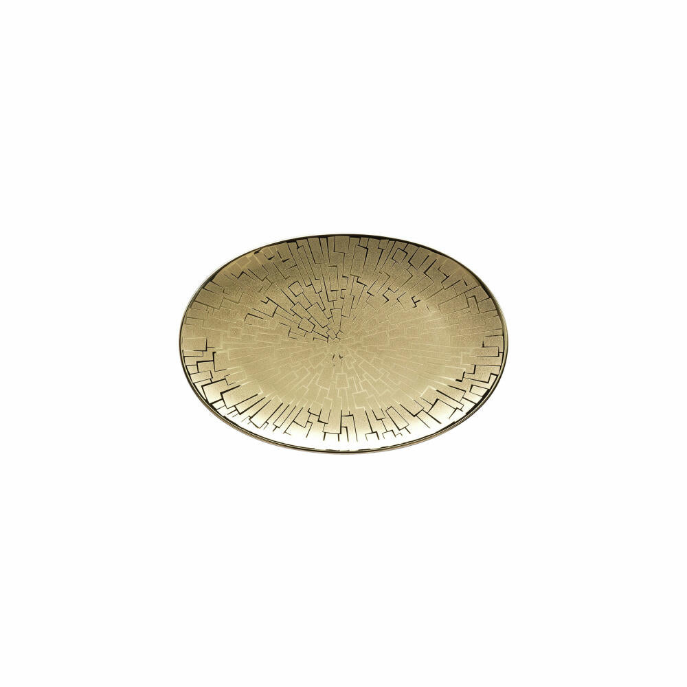Rosenthal Servierplatte TAC Gropius Skin Gold, Porzellan, Gold, 18 cm, 11280-403255-12718