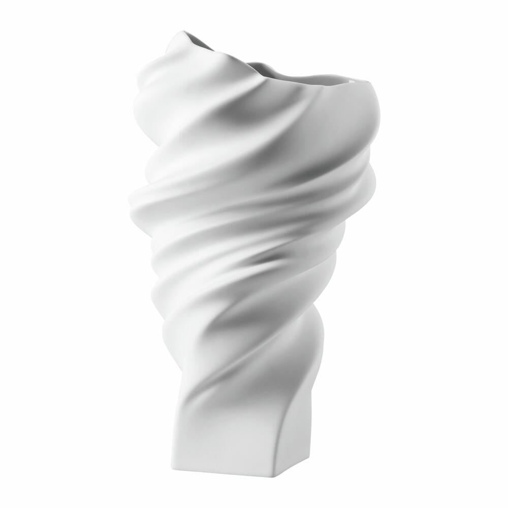 Rosenthal Vase Squall Matt, Dekovase, Porzellan, Weiß, 32 cm, 14463-100102-26032