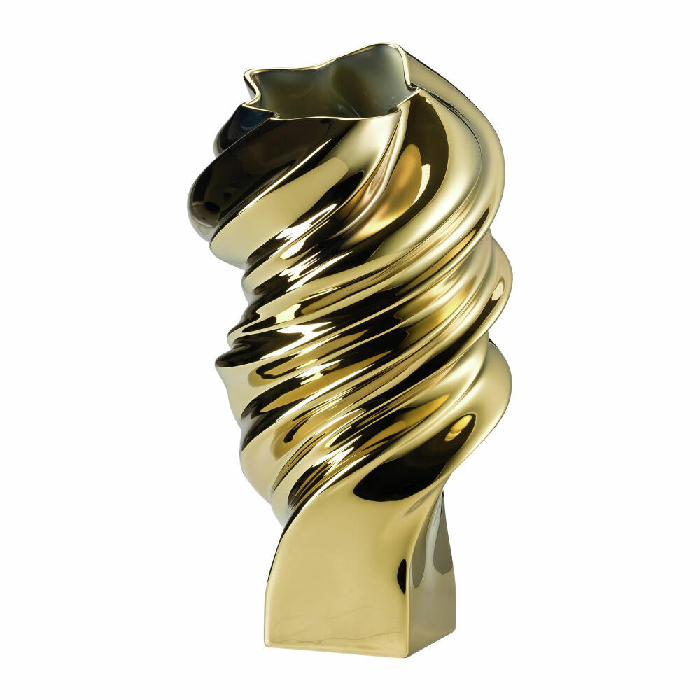 Rosenthal Vase Squall Gold, Dekovase, Porzellan, Gold, 32 cm, 14463-426157-26032