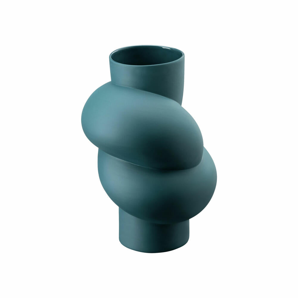 Rosenthal Vase Abyss, Dekovase, Porzellan, Petrol, 25 cm, 14628-426328-26025