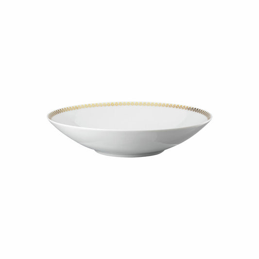 Rosenthal Suppenteller TAC Gropius, Porzellan, Weiß-Gold, 24 cm, 11280-426373-10324