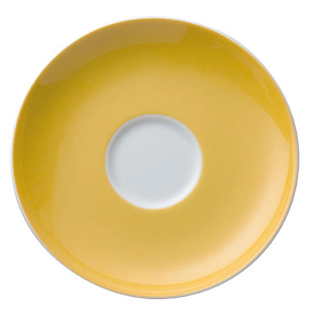 Thomas Sunny Day Untertasse für Espressotasse 80ml, Porzellan, Yellow / Gelb, Spülmaschinenfest, 12 cm, 14721