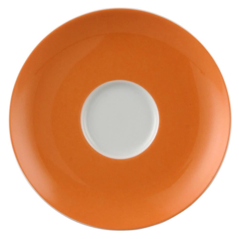 Thomas Sunny Day Untertasse für Kaffeetasse / Teetasse, Porzellan, Orange, Spülmaschinenfest, 14.5 cm, 14741