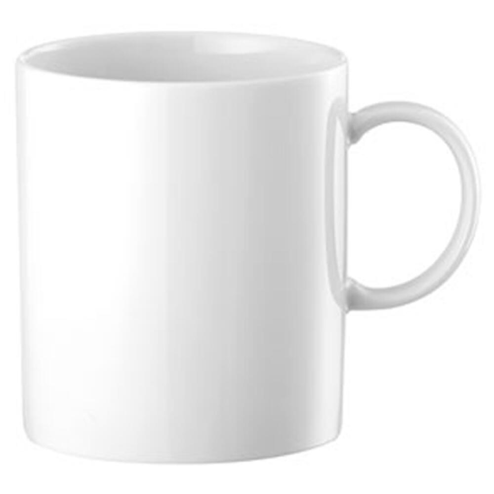 Thomas Sunny Day Becher mit Henkel, Kaffeetasse, Porzellan, Weiß, Spülmaschinenfest, 300 ml, 15505