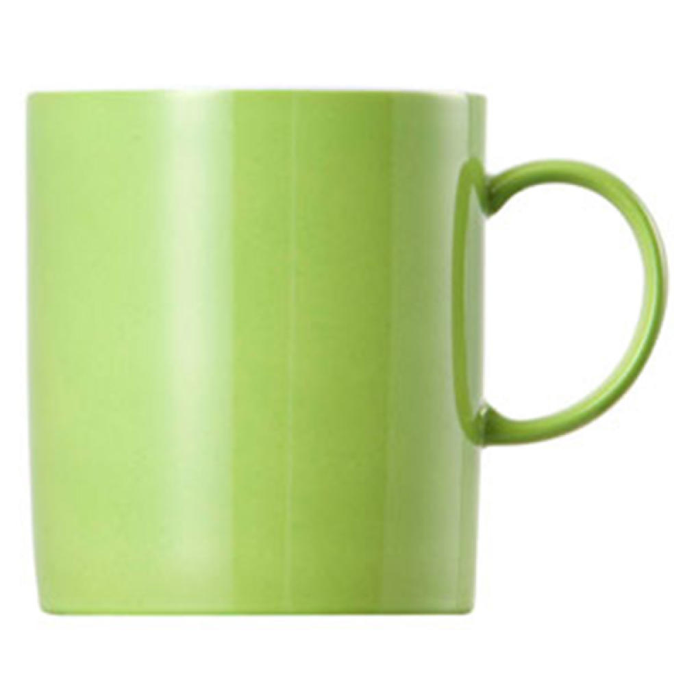 Thomas Sunny Day Becher mit Henkel, Kaffeetasse, Porzellan, Apple Green, Spülmaschinenfest, 300 ml, 15505