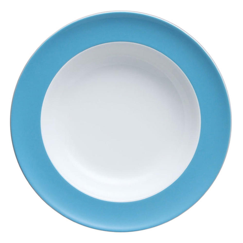 Thomas Sunny Day Speiseteller, Grillteller, Teller, Porzellan, Waterblue / Blau, Spülmaschinenfest, 27 cm, 10227