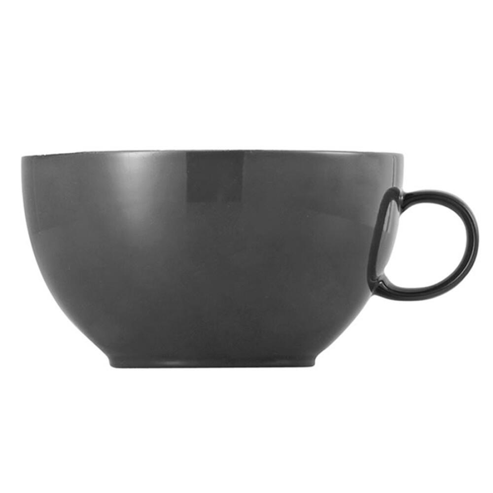 Thomas Sunny Day Cappuccinotasse, Obertasse, Porzellan, Grey / Grau, Spülmaschinenfest, 380 ml, 14672
