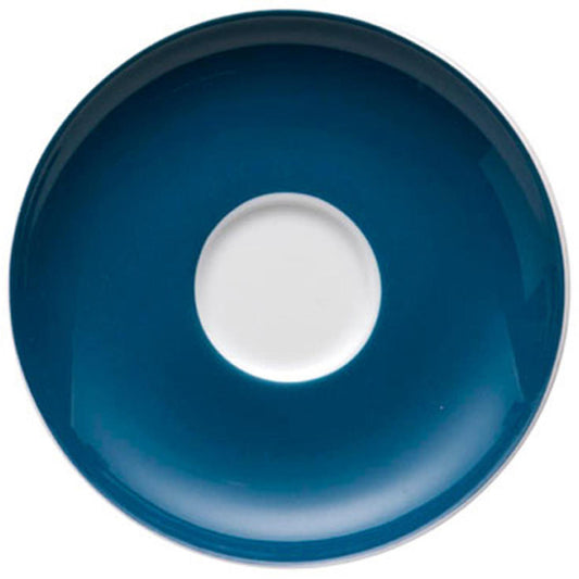 Thomas Sunny Day Untertasse für Espressotasse 80ml, Porzellan, Petrol Blue / Blau, Spülmaschinenfest, 12 cm, 14721