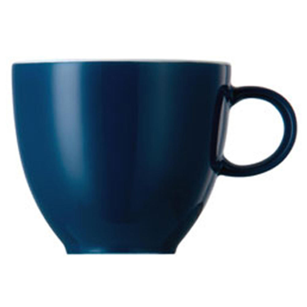 Thomas Sunny Day Espressotasse, Mokkatasse, Porzellan, Petrol Blue / Blau, Spülmaschinenfest, 80 ml, 14722