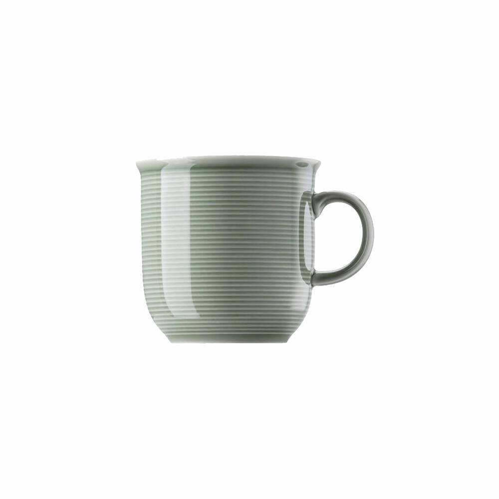 Thomas Trend Colour Becher mit Henkel groß, Henkeltasse, Porzellan, Moss Green, 360 ml, 11400-401922-15571