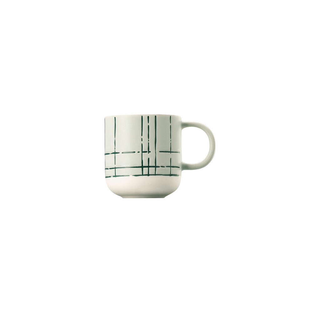 Thomas Espresso-Obertasse Fun Karo Light, Porzellan, Grau, 120 ml, 11910-402001-14717