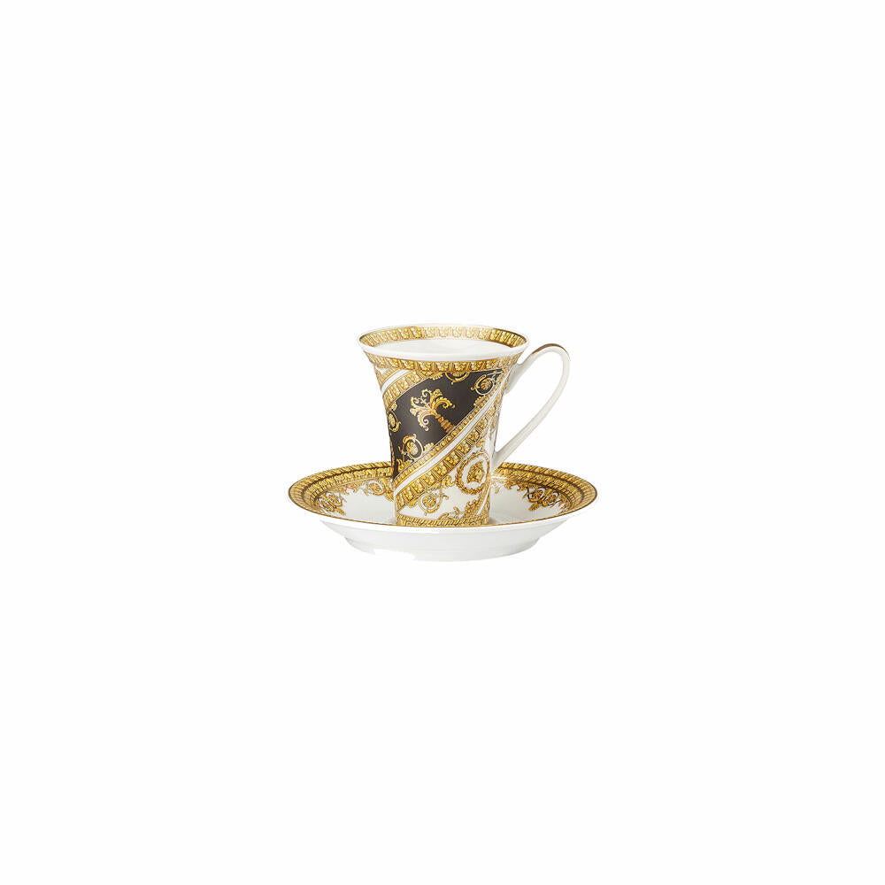 Rosenthal Versace Espresso/Mocha Cup 2-piece I Love Baroque, Porcelain, 90 ml, 19325-403651-14720