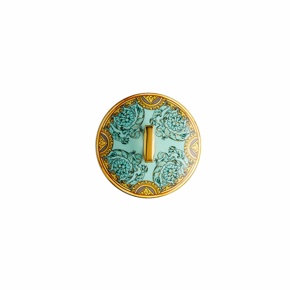 Rosenthal Versace table light 2-piece with scented wax Scala Palazzo Verde, material mix, 14 cm, 14402-403664-24868