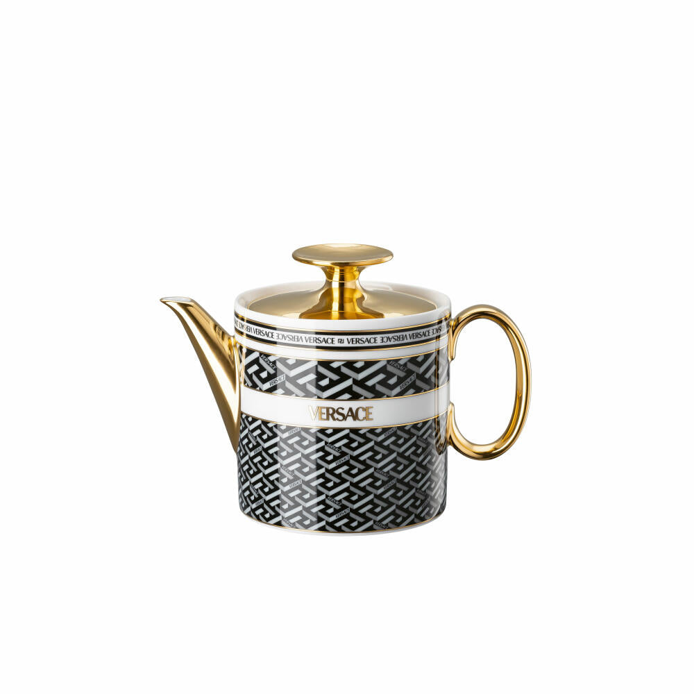 Rosenthal Versace teapot for 2 people La Greca Signature Black, porcelain, 500 ml, 19335-403765-14220