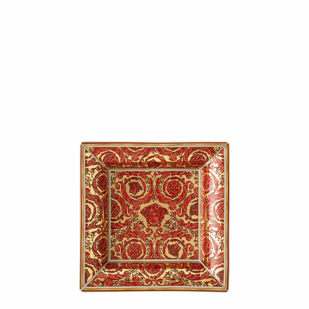 Rosenthal Versace Bowl Medusa Garland Red, Porcelain, 18 cm, 14240-409958-25818