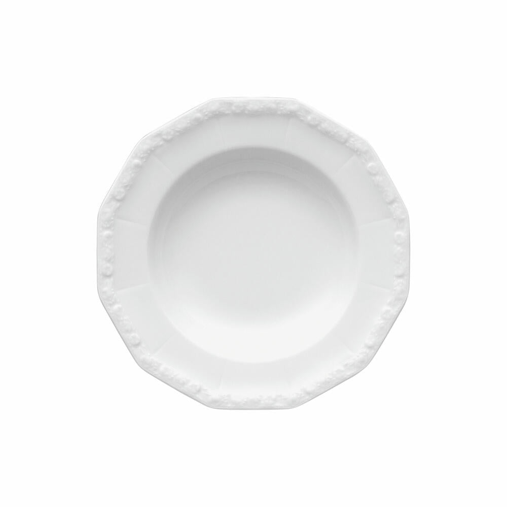 Rosenthal Suppenteller Maria, Schale, Porzellan, Weiß, 23 cm, 10430-800001-10323