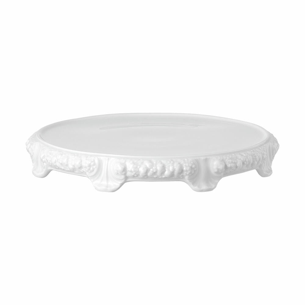 Rosenthal Tortenplatte Maria auf Fuß, Kuchenplatte, Porzellan, Weiß, 31 cm, 10430-800001-12845