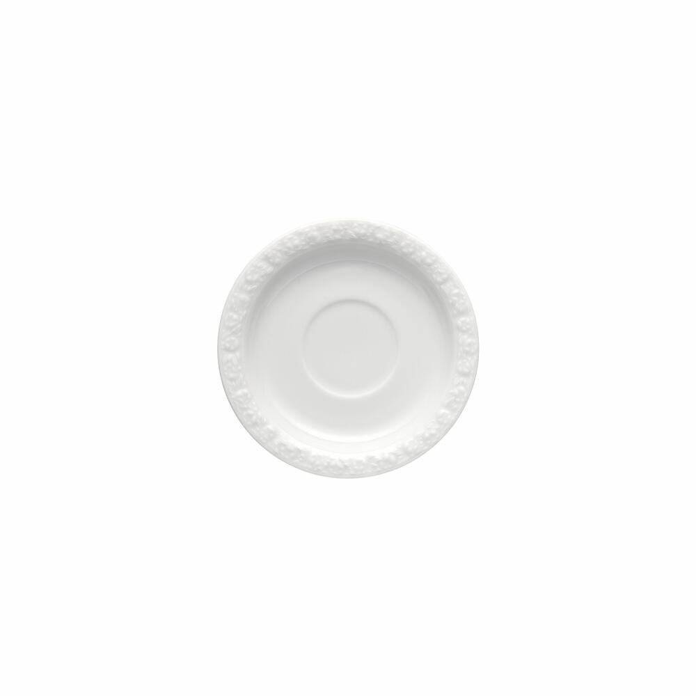 Rosenthal Kaffee-Untertasse Maria, Porzellan, Weiß, 14.1 cm, 10430-800001-14741