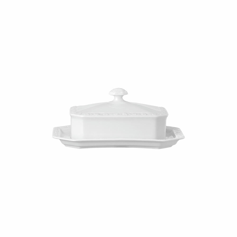 Rosenthal Butterdose Maria, Porzellan, Weiß, 21 x 14.5 cm, 10430-800001-15169