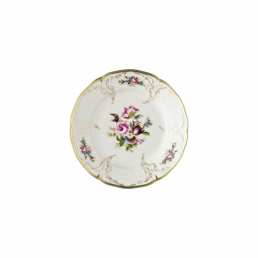 Rosenthal Brotteller Sanssouci Elfenbein Diplomat, Porzellan, Mehrfarbig, 17 cm, 20480-308550-10217