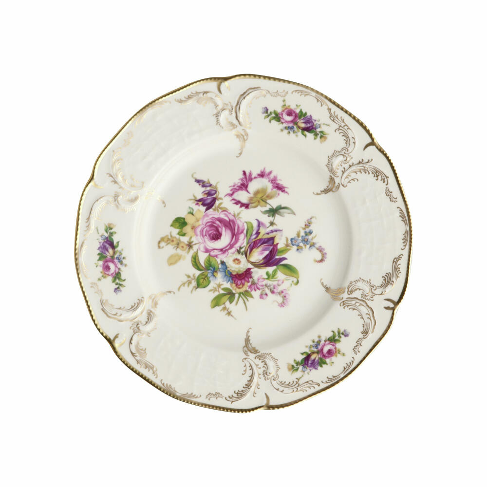 Rosenthal Speiseteller Sanssouci Elfenbein Diplomat, Porzellan, Mehrfarbig, 26 cm, 20480-308550-10226
