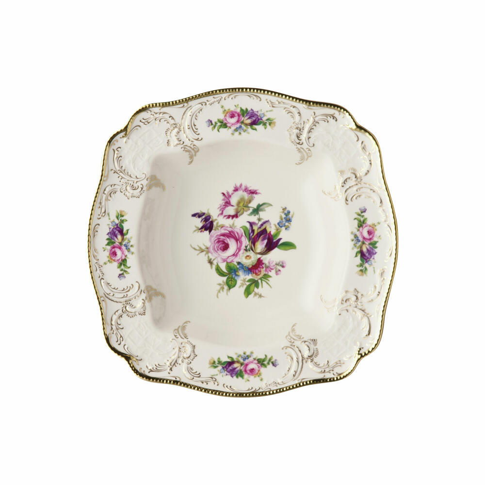 Rosenthal Schüssel Sanssouci Elfenbein Diplomat klein, Porzellan, Mehrfarbig, 24 x 24 cm, 20480-308550-13110