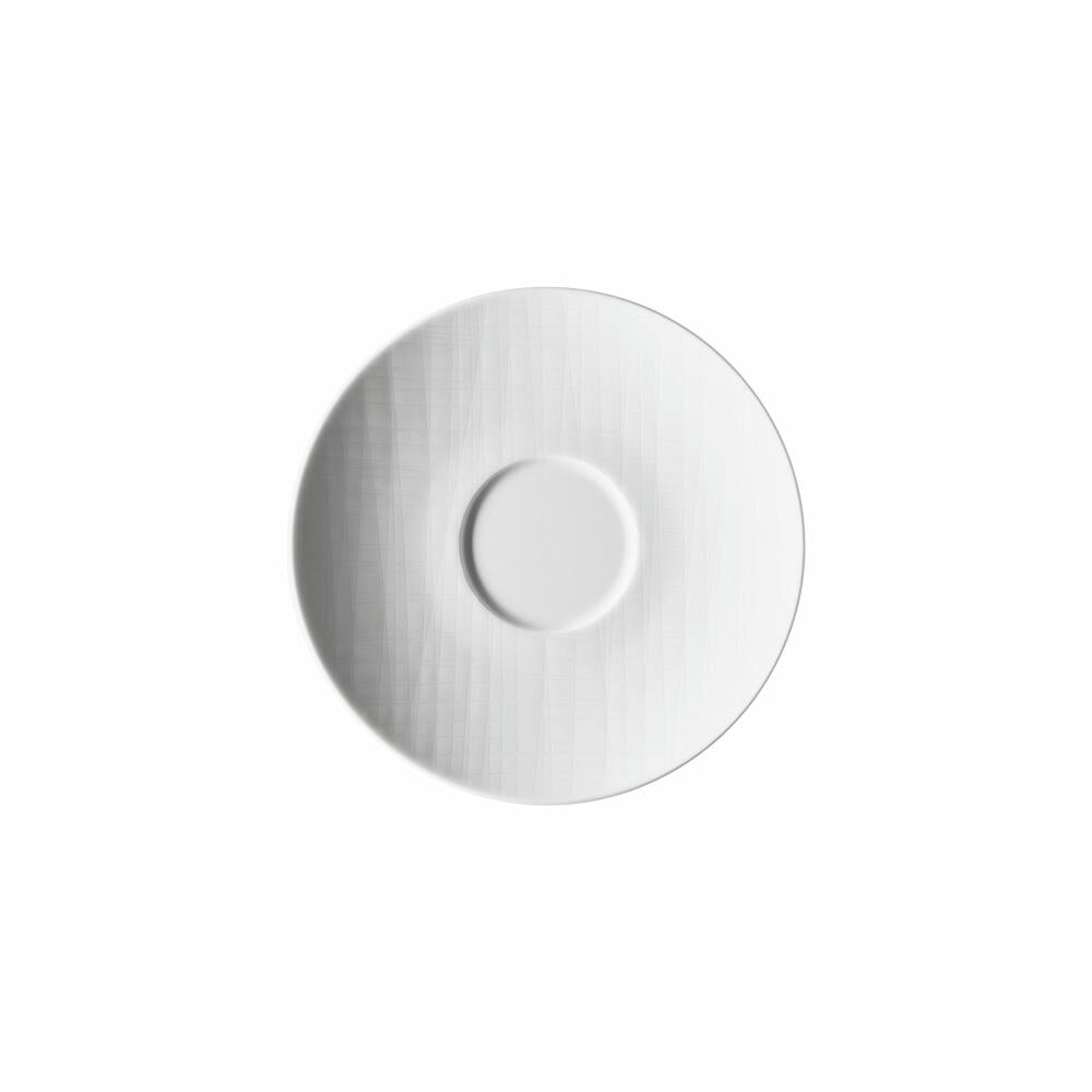 Rosenthal Suppen-Untertasse Mesh, Porzellan, Weiß, 18 cm, 11770-800001-10421