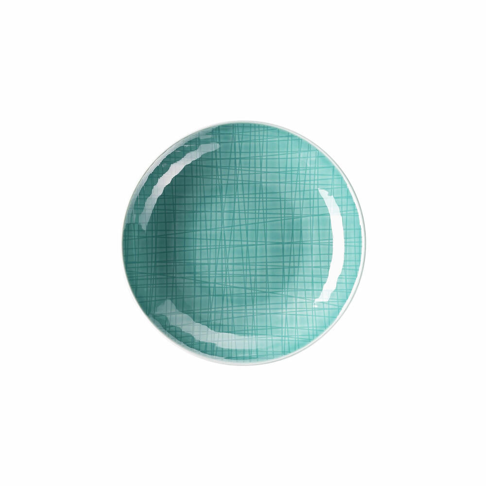 Rosenthal Teller Mesh Colours Aqua tief, Porzellan, Blau, 19 cm, 11770-405152-10349