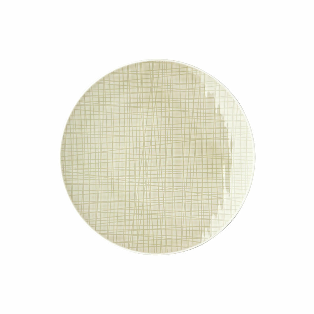 Rosenthal Teller Mesh Colours Cream flach, Porzellan, Beige, 24 cm, 11770-405153-10864
