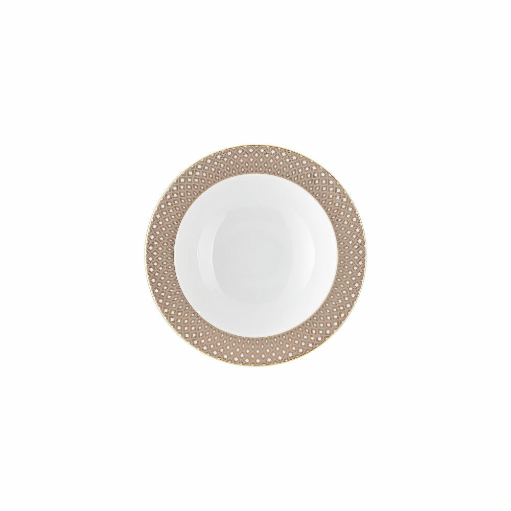 Rosenthal Dessertschale Francis Carreau Beige, Porzellan, Mehrfarbig, 16 cm, 10460-404308-10512