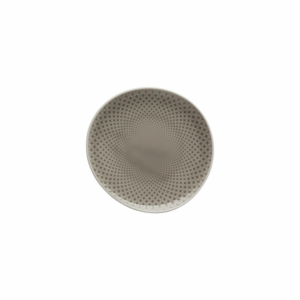 Rosenthal Teller Junto Pearl Grey flach, Porzellan, Grau, 16 cm, 10540-405201-10856