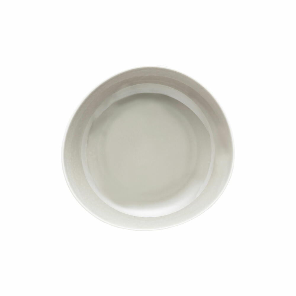 Rosenthal Teller Junto Pearl Grey tief, Porzellan, Grau, 22 cm, 10540-405201-10352
