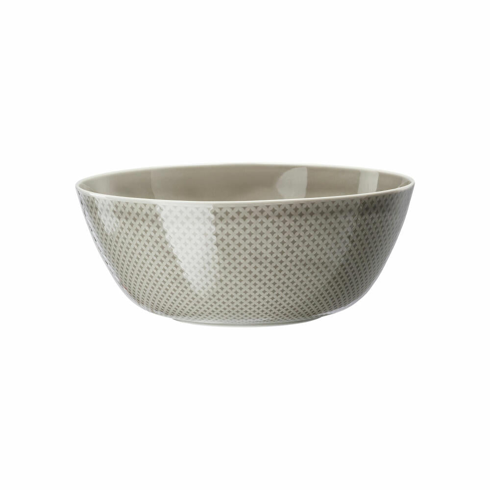 Rosenthal Schüssel Junto Pearl Grey, Porzellan, Grau, 26 cm, 10540-405201-13326