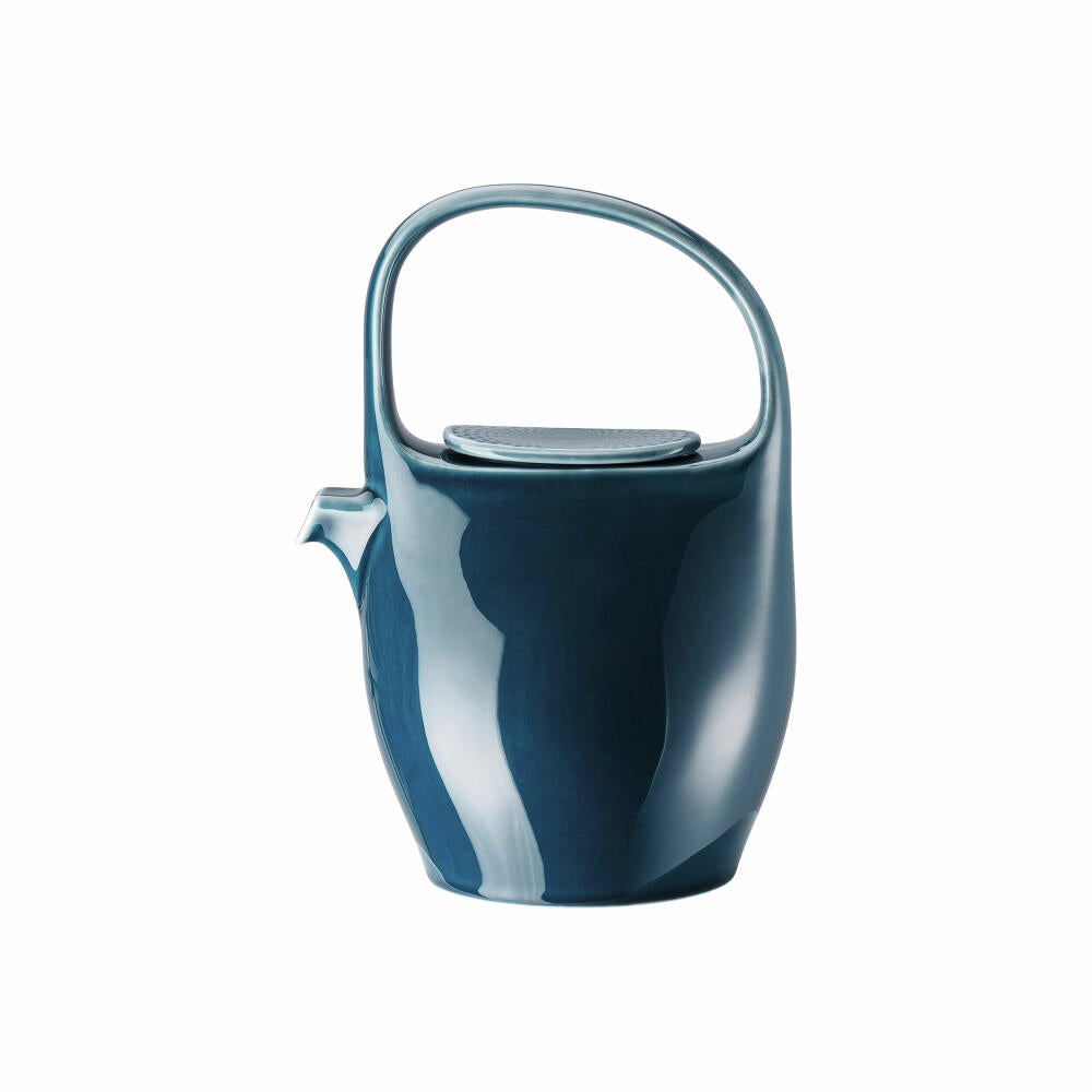 Rosenthal Teekanne Junto Ocean Blue für 6 Personen, Porzellan, Blau, 1.3 L, 10540-405202-14230