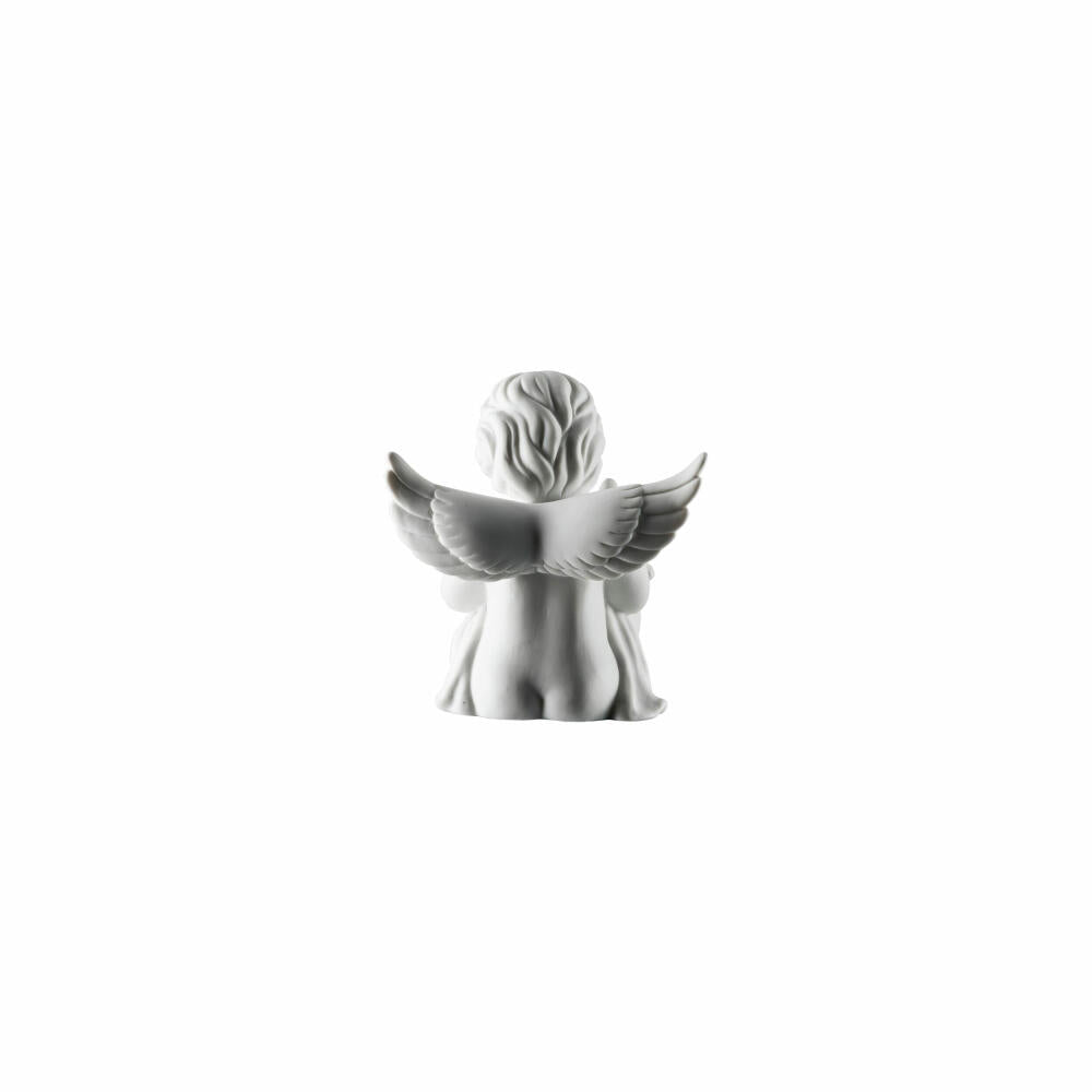 Rosenthal Dekofigur Engel mit Katze, Porzellan, Weiß, 10.4 cm, 69055-000102-90517