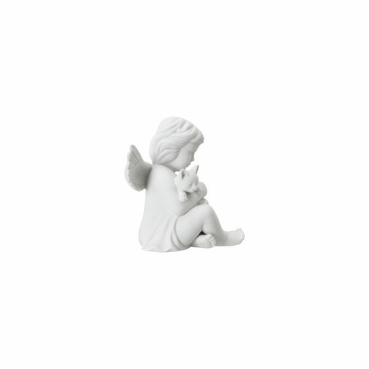 Rosenthal Dekofigur Engel mit Katze, Porzellan, Weiß, 14.3 cm, 69056-000102-90517