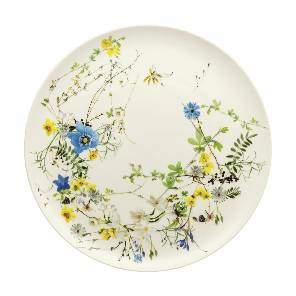Rosenthal Platzteller Brillance - Fleurs des Alpes, Bone China, Mehrfarbig, 32 cm, 10530-405108-10262