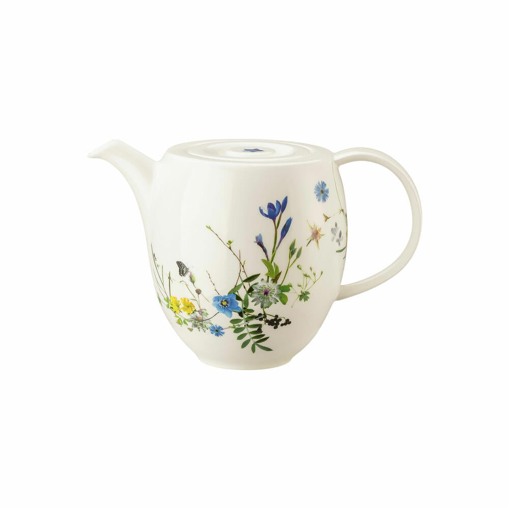 Rosenthal Kaffeekanne Brillance - Fleurs des Alpes für 6 Personen, Bone China, Mehrfarbig, 1.5 L, 10530-405108-14030