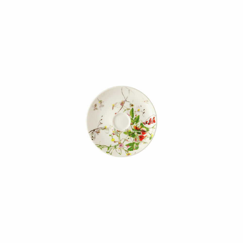 Rosenthal Espresso-Untertasse Coup Brillance - Fleurs Sauvages, Bone China, Mehrfarbig, 10.8 cm, 10530-405101-14936