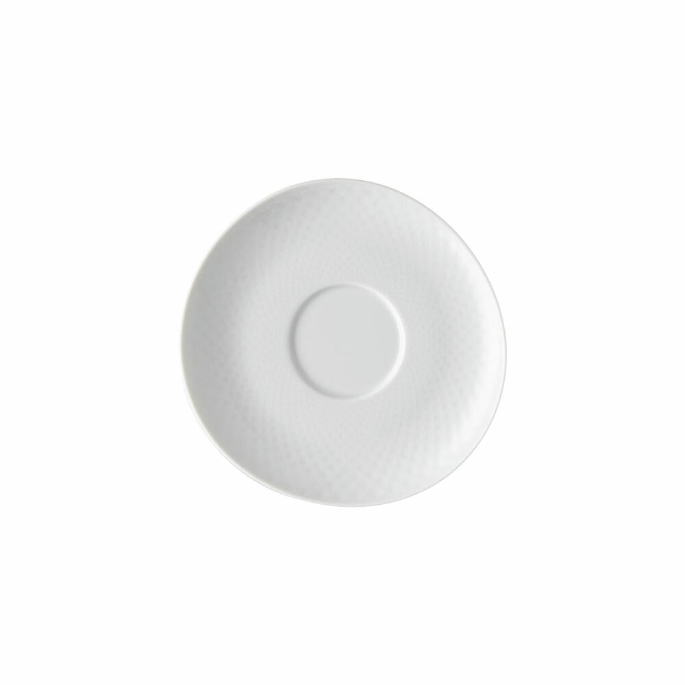 Rosenthal Cafe au Lait Untertasse Junto, Porzellan, Weiß, 17.9 cm, 10540-800001-14851