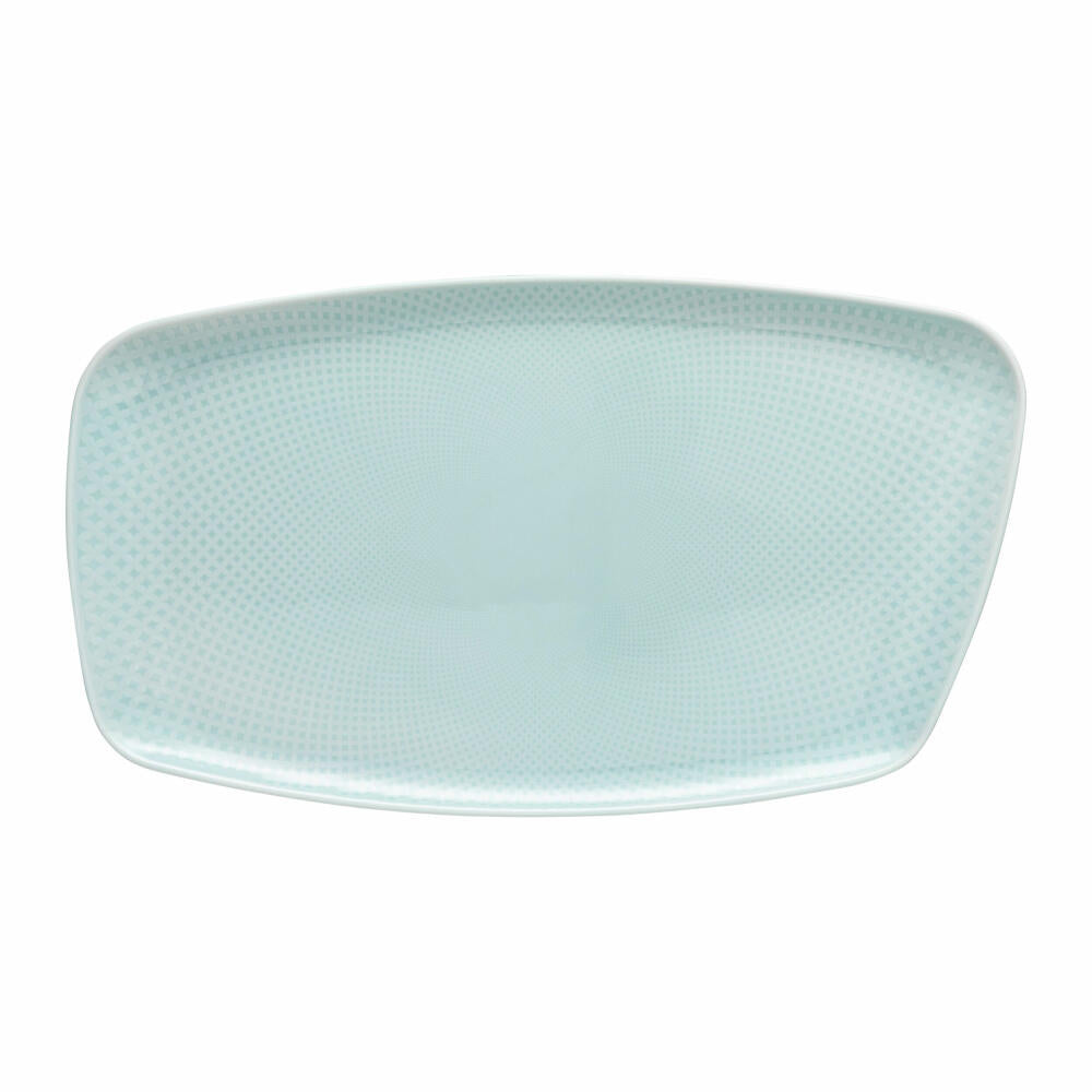 Rosenthal Servierplatte Junto Opal Green, Porzellan, Grün, 36 x 21 cm, 10540-405204-12439