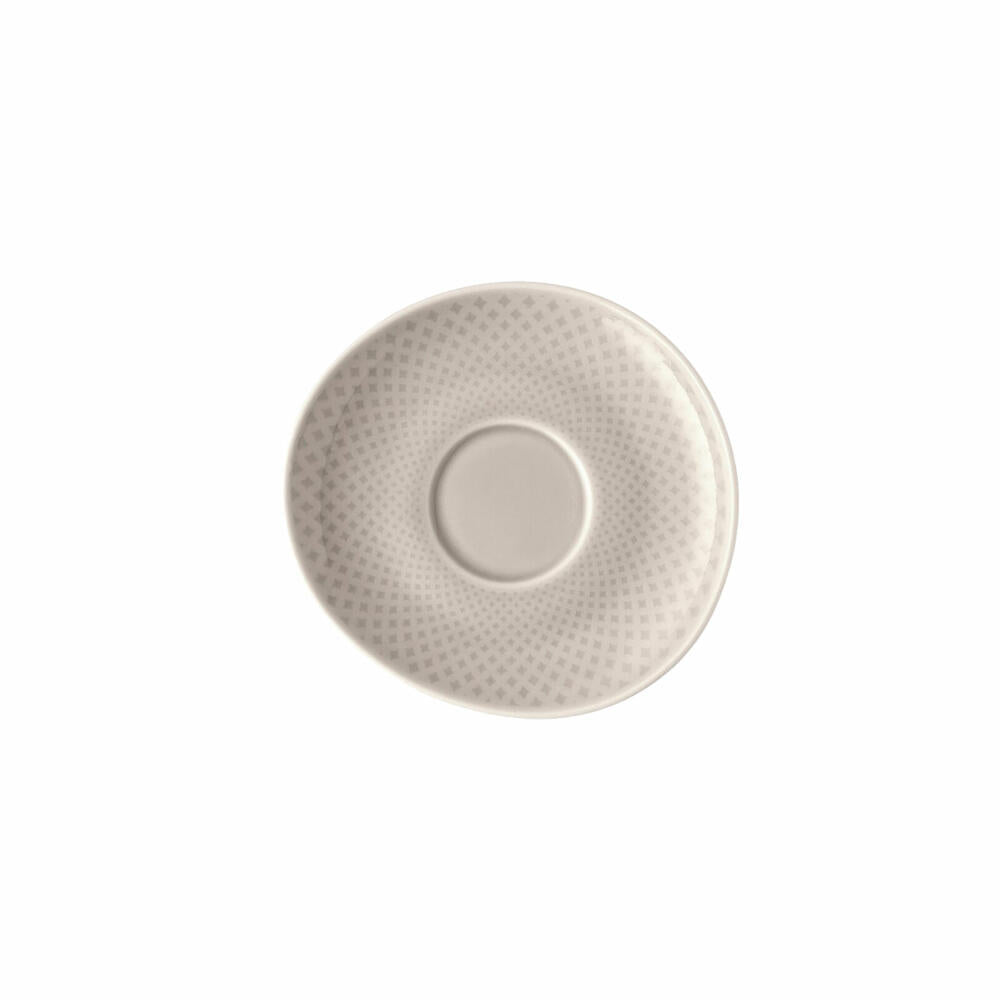 Rosenthal Espresso-Untertasse Junto Soft Shell, Porzellan, Grau, 11.5 cm, 10540-405207-14716