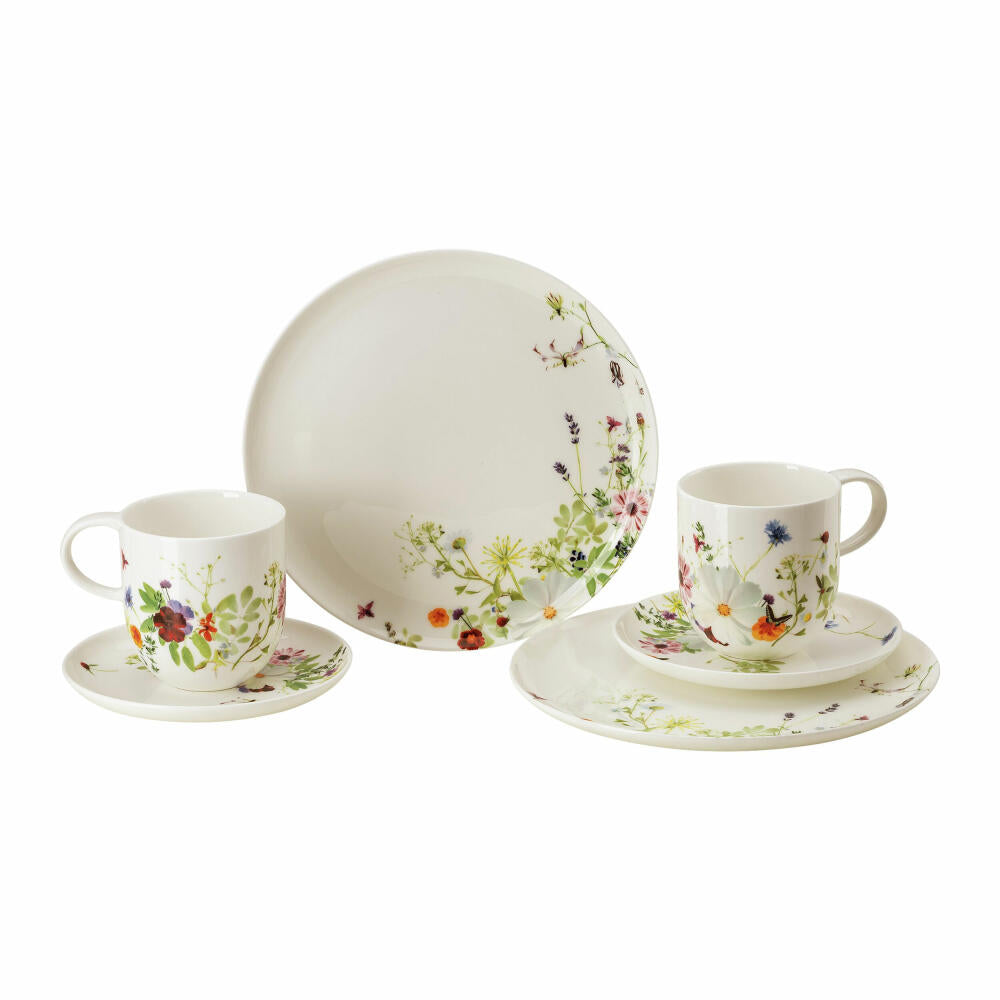 Rosenthal Frühstücks-Set Brillance - Grand Air 6-tlg., Bone China, Mehrfarbig, 10530-405109-28598