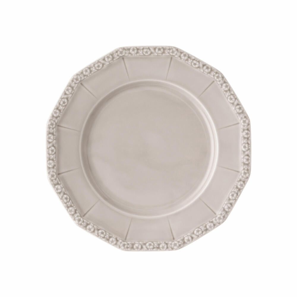 Rosenthal Speiseteller Maria Pale Orchid, Porzellan, Grau, 26 cm, 10430-407168-10226